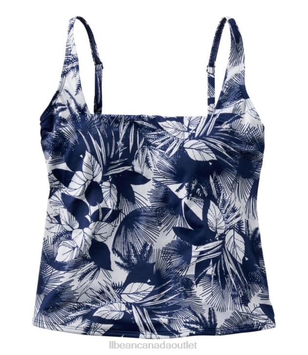 Clothing Rustic Blue Floral H8XZ3239 New Currents Swimwear Women L.L.Bean